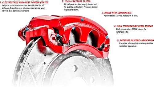 Power Stop KC1889-36 Caminhão Z36 traseiro e kit de freio de reboque com pinças