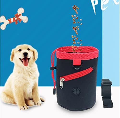 Weixi Grande Dog Treat Bag, Multi-Purpose & Portable Pet Hands-Free Dog Snack Saco, Kibble, Trelas-Despensador de cintura e