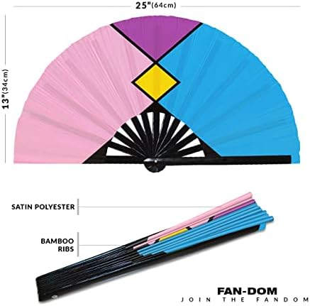 Fan do fã de mão LGBTQA LGBTQA Hijira intersexo Progresso batom lésbico Maverique Neutrois Pangender Pocket Gênero Trigueiro