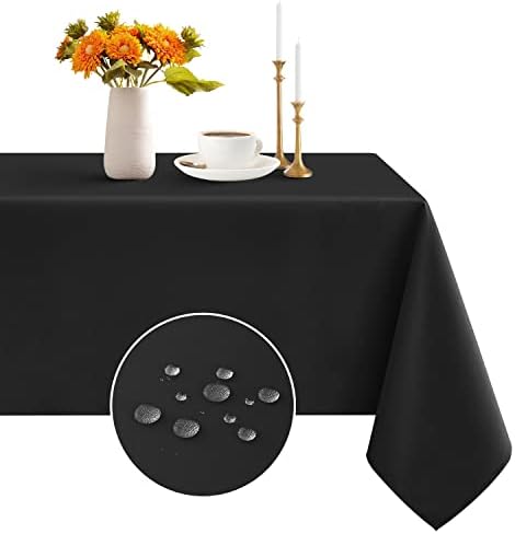 Toca de mesa de retângulo romana - toalha de mesa de poliéster à prova d'água e resistente a rugas para jantar de