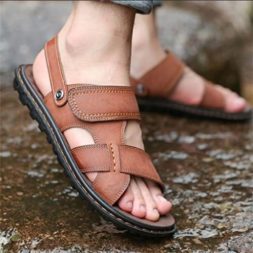 Xmtxzym Summersandals Men Sapatos de praia casuais masculinos sandálias não deslizantes