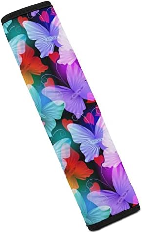 Colorido colorido de cinto de segurança de borboletas psicodélicas