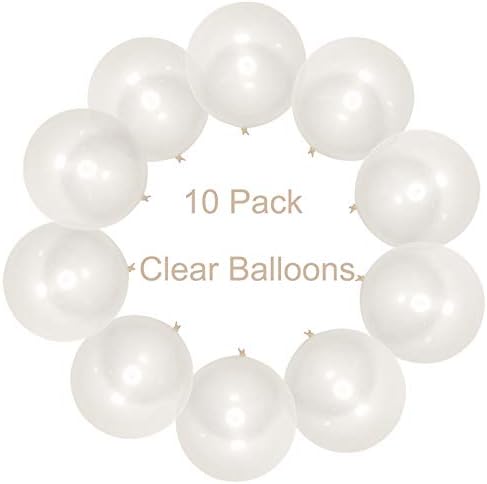 Elecrainbow 18 polegadas grandes balões transparentes para sessão de fotos, aniversário, festa de casamento, evento de