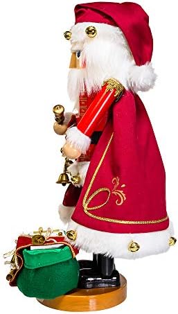 Kurt Adler Steinbach Jingle Bells Santa Musical Nutcracker Christmas Décor, std, multicolorido