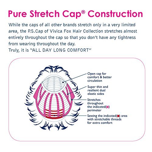 Vivica A. Fox Maya Fibra sintética Pure Stretch Cap peruca, 44, 6,9 onças