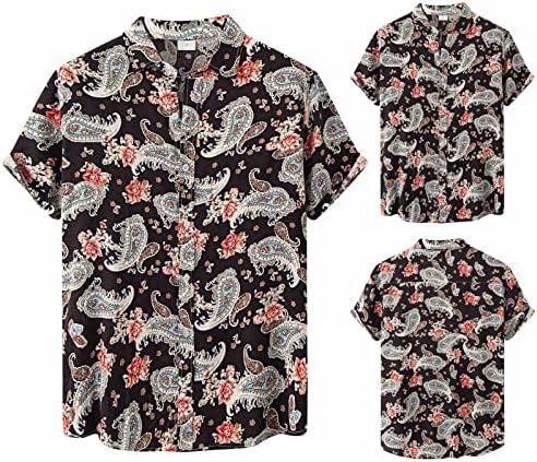 Camisas de acampamento para homens esportes camiseta masculina de moda masculina top top size grande tamanho de lapela de manga