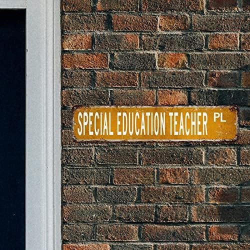 Professor de educação especial Retro Metal Wall Sign Presente para professores de educação especial Sinais decorativos