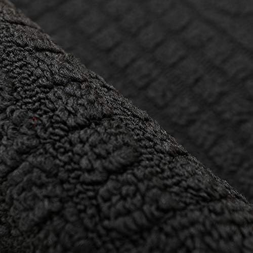 Colhido aconchegante de 32x20 polegadas anti -fadiga tapetes de tapete de fadiga são feitos de almofada de tapete polipropileno, especializada em preto anti -escorregadio e lavável da máquina