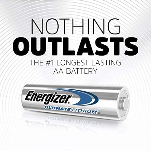 Energizer Ultimate Lítio Baterias AA, 12 contagem