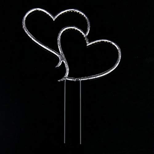 Besportble Weddle Rhinestone Love Decoração de coração Cristal brilhante