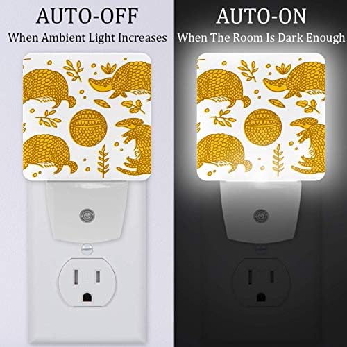 Lâmpada de luz da noite LED com entupimento do sensor inteligente ao sensor de amanhecer, conecte os animais dourados
