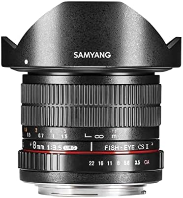Samyang 8 mm Fisheye F3.5 Lente de foco manual para a Sony
