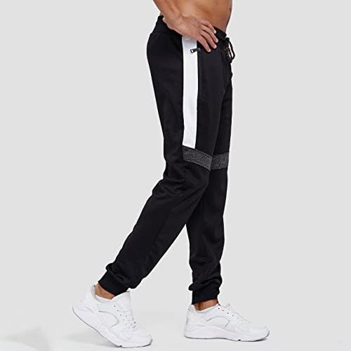 Calça míshui slim homens moda moda esportes tie fitness telas calças cor de jogging de cor solta masculina vital aquecimento
