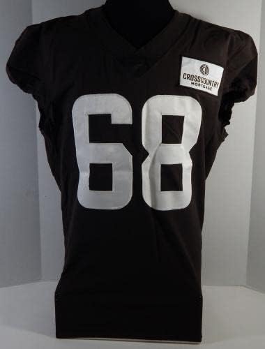 2020 Cleveland Browns Michael Dunn #68 Game usado Brown Practice Jersey 46 365 - Jerseys de jogo NFL não assinado usada