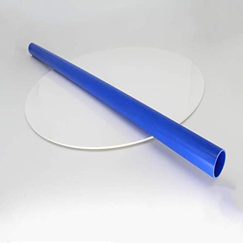 Bettomshin PVC plástico tubo rígido de 37 mm de diâmetro interno de 40 mm de diâmetro externo de 1000 mm de comprimento inquebrável azul 1pcs