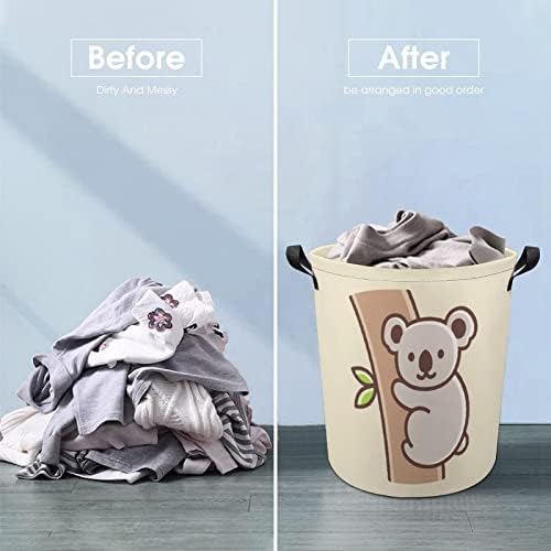 Cartum fofo coala cesta de lavanderia lavanderia cesto para lavar roupas de roupa de lavar roupa de roupas