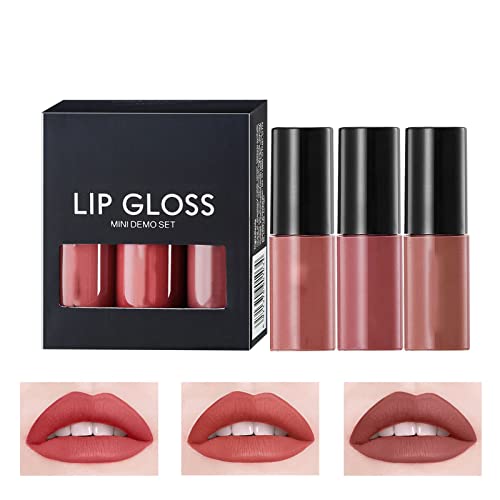 WGUST LIP PLUMPER CITY 1 Lipstick com maquiagem labial Veludo de longa duração Pigmento Nude lip globo à prova d'água Lips Makeup