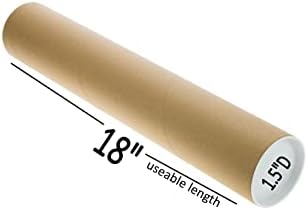 Tubos de correspondência Tubeequeen com tampas, 1,5 diâmetro Vários comprimentos