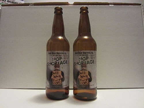 Conjunto de 2 joelhos A IPA Triple IPA da Salveragem de Brewing Deep Funche para o Hops Craft Beer Rótulos vazios de garrafas
