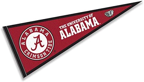 Bandeira do logotipo do Círculo Crimson da Universidade do Alabama Crimson