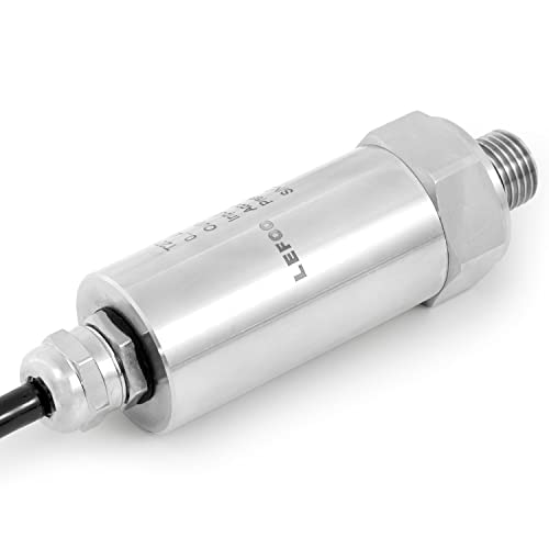 LeFoo LFT2800 0 ~ 100PSI Sensor de pressão do transdutor de pressão de combustível 316L Transmissor de pressão de