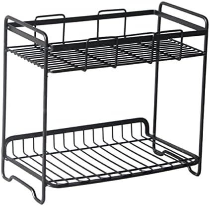 Bestonzon rack de 2 camadas secagem prato prato de prato de prato de armazenamento prato de rack de secagem prata de prata de prata de prata de prata expansível rack de prato de armazenamento de armazenamento de armazenamento de armazenamento de armazenamento de armazenamento