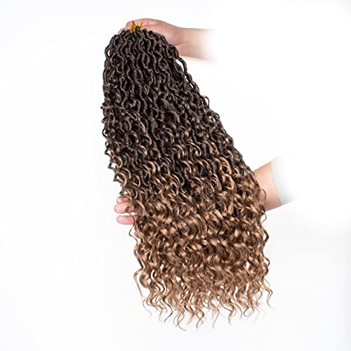 ZRQ 8 Packs Boho Faux Locs Cabelo de crochê de 24 polegadas ombre deusa Locs Croceht tranças, deusa boho pré -laço Loc, Locs