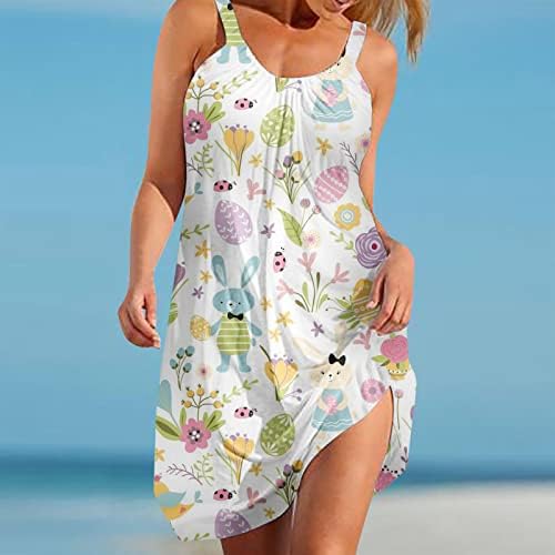 Mini vestidos para feminino de verão boho vestido floral linho de algodão mini vestido de tanque de bolsos soltos