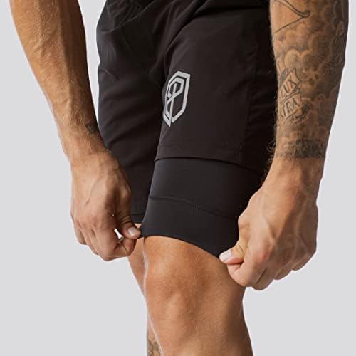 Nascido versátil primitivo curto com revestimento de compressão - shorts de corrida ou treino para homens - shorts atléticos -