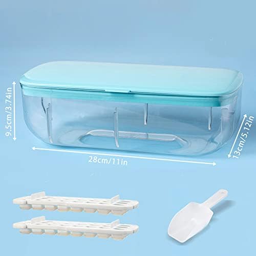 Bandejas de cubo de gelo com tampa e lixeira: molde de fabricante de bandeja de cubos de silicone e cubo de gelo para freezer BPA Free