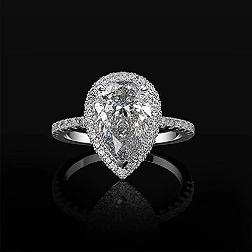 Anéis de yistu para mulheres que caem em forma de escultura oca completa em forma de amor anel de diamante diamante