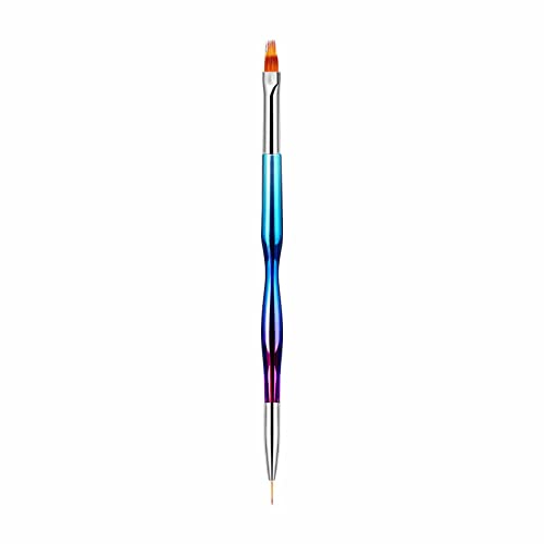 Caneta de unha caneta dupla na cintura pequena unha lápis eletroplatado colorido unha lápis de cristal de caneta unhas de dimensionamento
