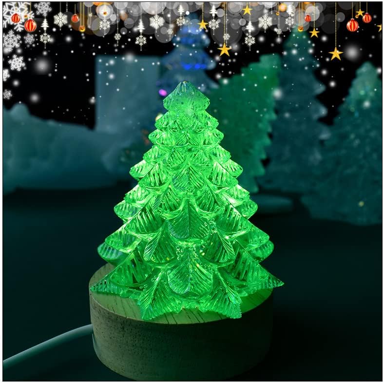 Moldes de silicone na árvore de Natal para DIY artesanal aromath gypsum resina epóxi molde molde de velas decoração de moldes de casa artesanato presente de natal