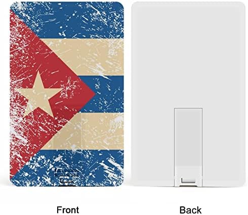 Cartão de crédito de bandeira retro Cuba Drives USB Drives de memória personalizada Pedra de presentes corporativos e brindes promocionais