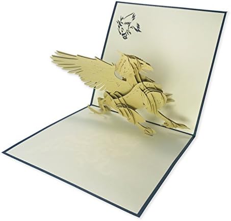 O lendário Griffin - Wow saudação Pop Up 3D Card para todas as ocasiões - aniversário, amor, Natal, Goodluck, Parabéns,