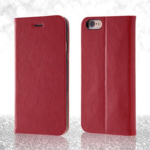 レイ ・ アウト Ray-out rt-p9mlc1/r iphone 6/6s capa, magnetic e smart book de couro, vermelho