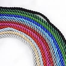 32 pés de 8 mm de diâmetro de seda macia corda sólida cordas torcidas torcidas, 10m durável e forte todos os propósitos de corda