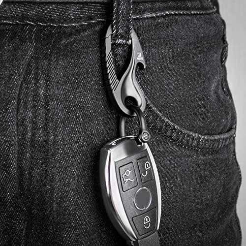 Tisur Titanium Carabiner Key title+Tisur Keychain Pill Case