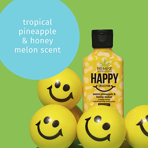 Hempz Limited Edition Happy Hydrating Sweet Pineapple e Honey Melon Ferbal Hidration, 2,25 oz.