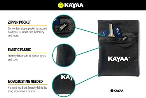 Kayaa exibe 2 bolso de pulso / pulso / pulso / pulso para esportes, viagens.