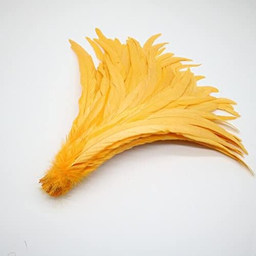 Pumcraft Feather for Craft 100pcs 30-35cm lindas penas de galo natural azul para artesanato roupas de casamento DIY Acessórios