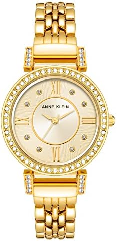 Anne Klein Women's Premium Crystal Accent Bracelet Watch, AK/2928