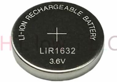 Hillflower 10 peças Lir1632 1632 CR1632 LM1632 BR1632 Recarregável a granel 3,6V Bateria de lítio Premium