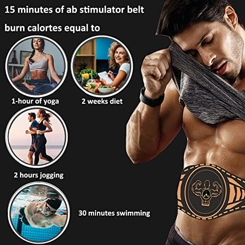 Equipamento de exercícios de estímulo ABS, máquina AB com cinto de extensão, treino de treino de treinamento abdominal Equipamento