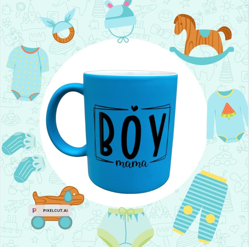 BoyMom | Menino mãe | 11 oz Matte Custom Boy Mama Coffee Caneca - Mom Caneca - Novo Mã
