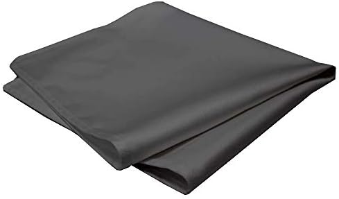 Guardanapo de algodão 16 x 16 polegadas cinza escuro, conjunto de 12 guardanapos com bordas bainhas mole diariamente