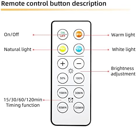 Lâmpadas de lâmpadas de bateria Keluoly de 2, com controle de led de controle de controle remoto, lâmpada de bateria AA com função