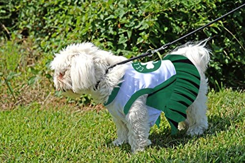 Pets Pets First NBA Boston Celtics Dog Cheerleader Dress, X-Small