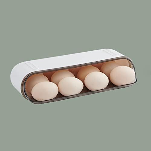 PDGJG Caixa de ovo de retenção de manutenção fresca para armazenamento de cozinha de geladeira e gaveta da prateleira de prateleira