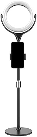 DailyInt 7.9 Selfie Ring Light Spolehli 23.6 Stand tripé extensível com lâmpada de beleza leve por suporte de telefone para o telefone 360 ​​° Rotação para maquiagem